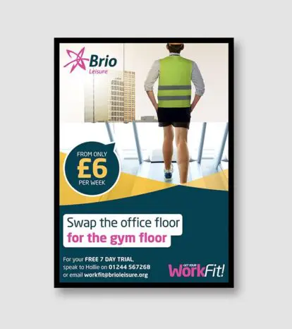 Workfit promotional poster design