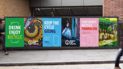 Brand awareness posters for Every Can Counts