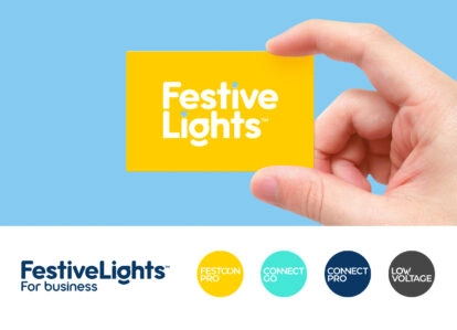 Festive Lights logo mark brand identity
